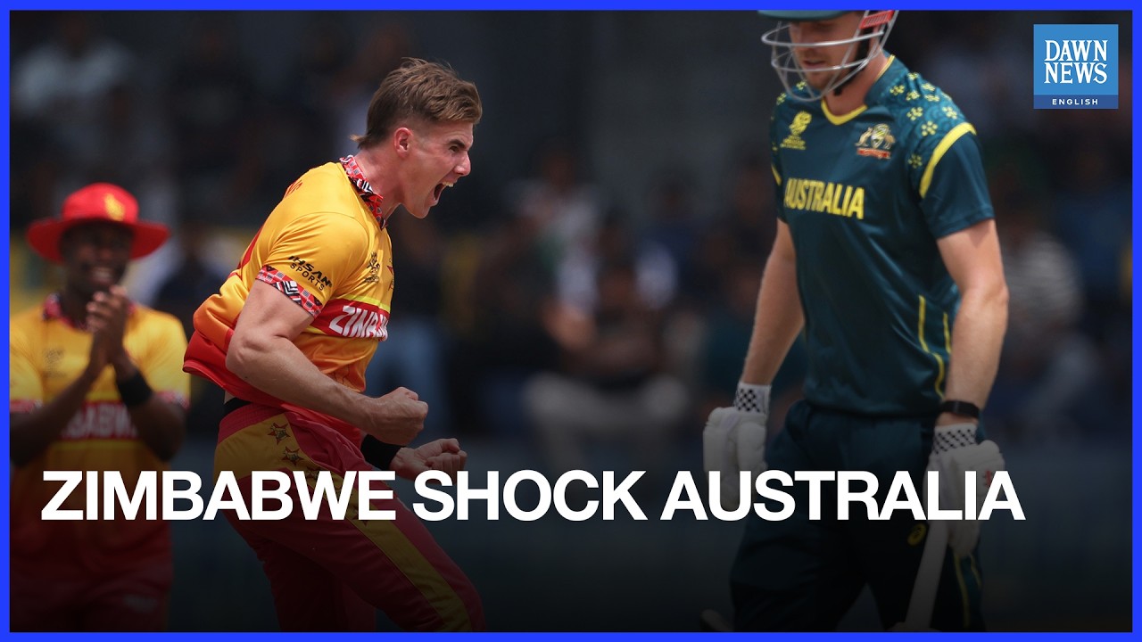 Zimbabwe Claim Shock Victory Over Australia in Thriller | Dawn News English