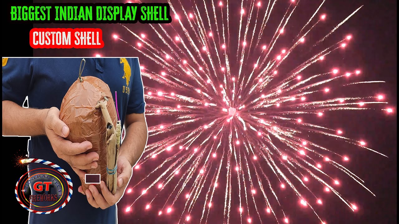 SILKY RED Biggest Indian Skyshot Shell | Biggest Indian Display Shell ...