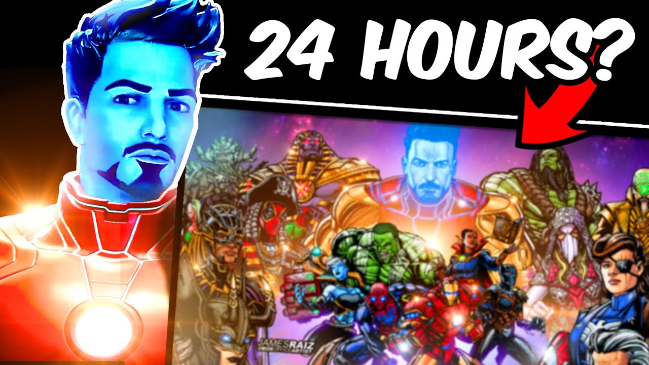 A 24 HOUR MARVEL Realm of CHAMPIONS Drawing??? - YouTube