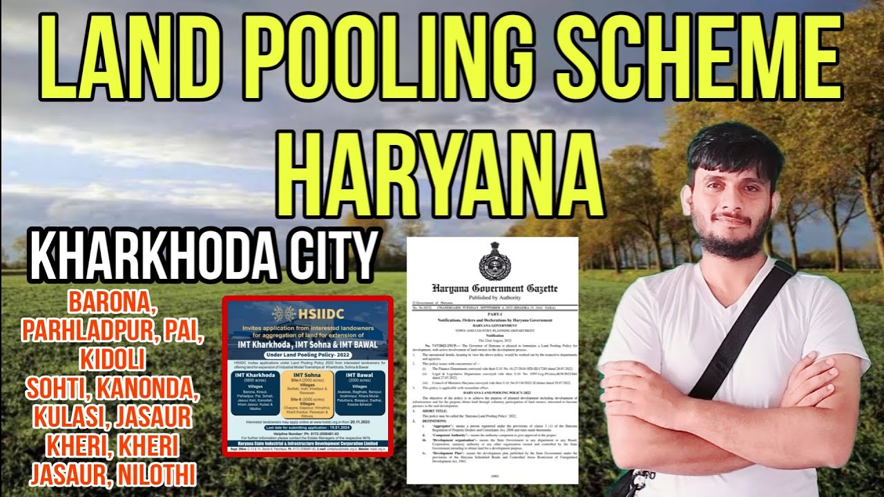 HARYANA Land Pooling Scheme KHARKHODA, SOHNA, MANESAR and More
