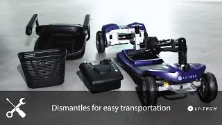 Introducing The Li-Tech Neon Lightweight Travel Scooter