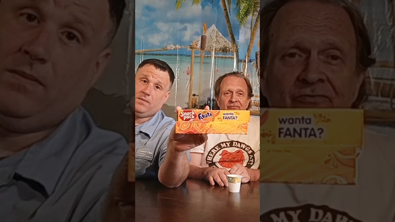 Trying jello snack pack fanta orange