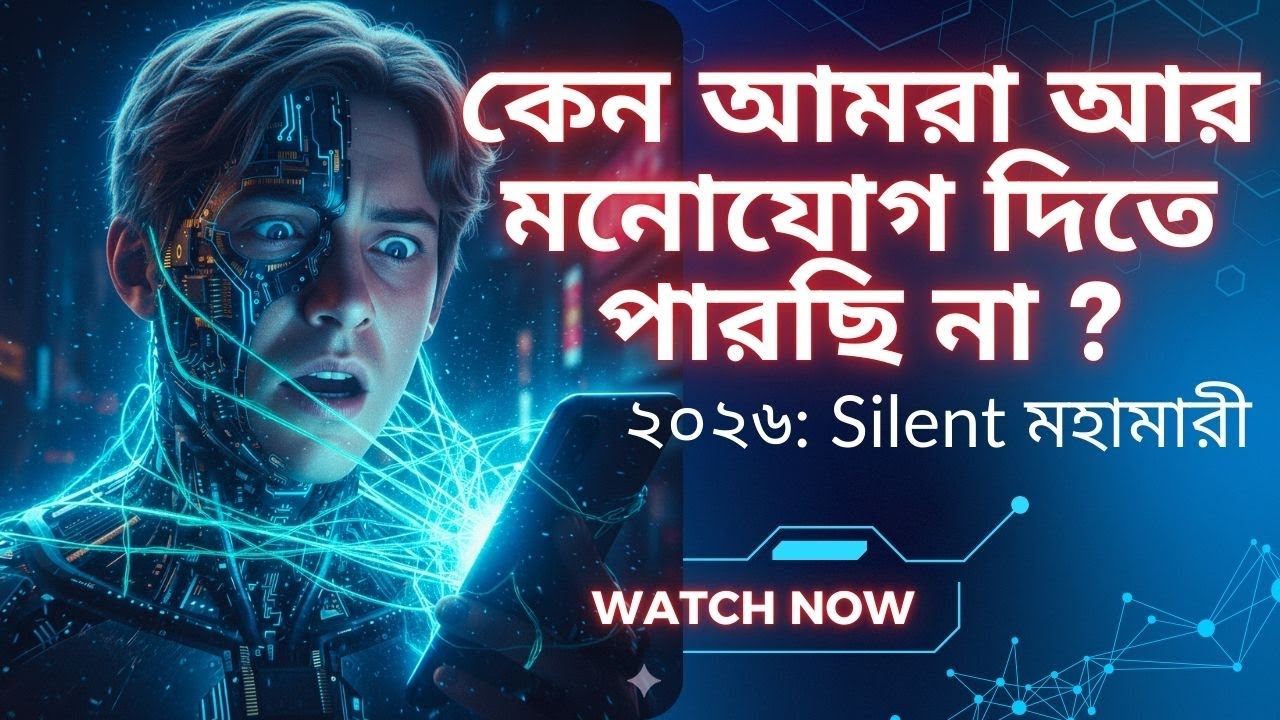 ২০২৬ সালের সাইলেন্ট মহামারী: কেন আমরা আর মনোযোগ দিতে পারছি না? | How Big Tech Stole Our Attention
