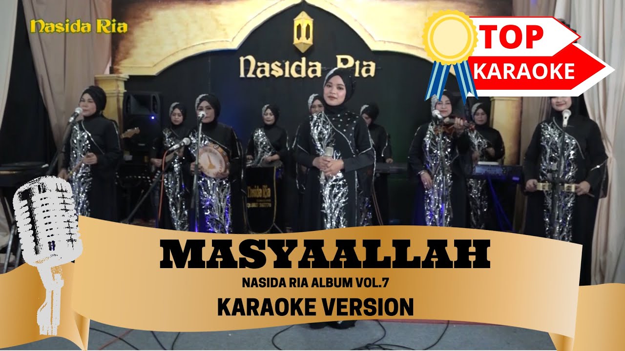 MASYAALLAH - NASIDA RIA ALBUM VOL.7 KARAOKE VERSION KUNCI VOKAL MAKHI #qasidah #nasidaria