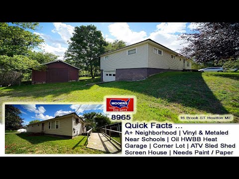 16 Brook ST, Houlton, ME home video tour