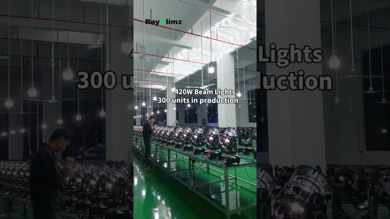 420W Beam Light | 300 Units Mass Production in Factory | RayGlimz 