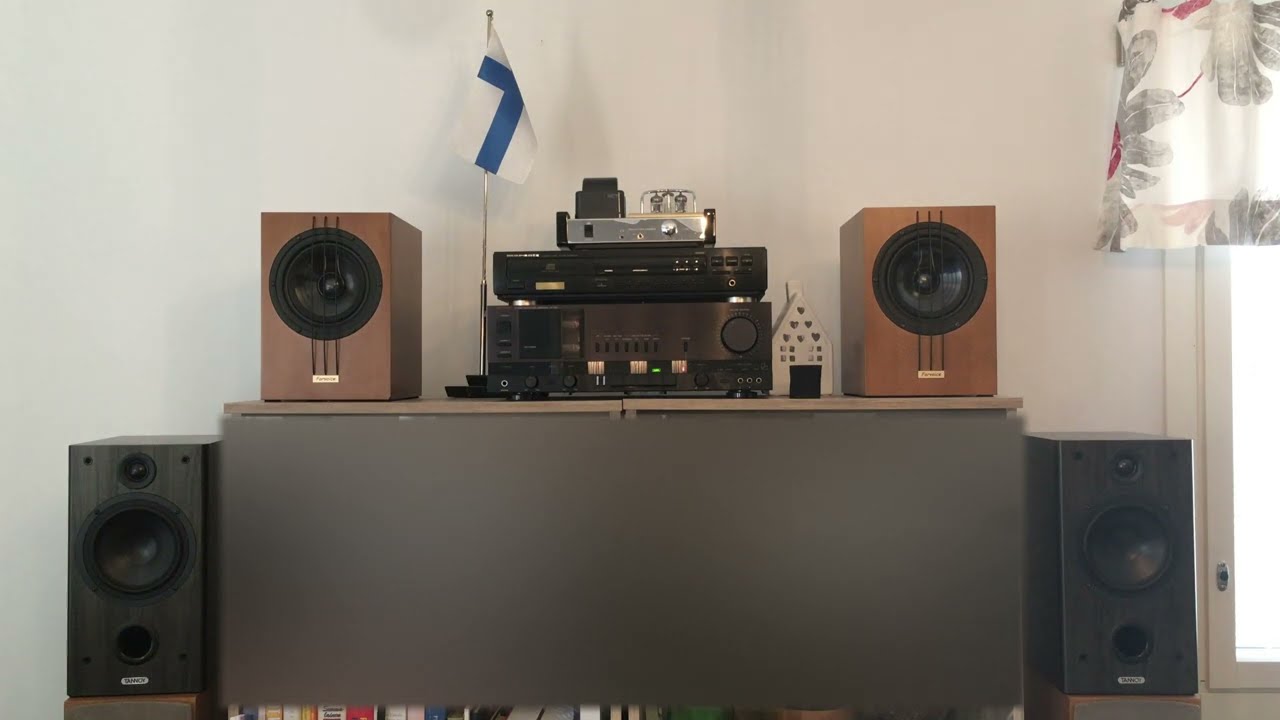 Tannoy Mercury F2 + Luxman LV105 - YouTube