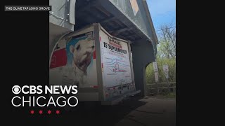 U-Haul hits historic covered bridge in Long Grove