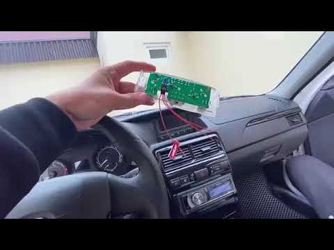 установка заднего плафона приора