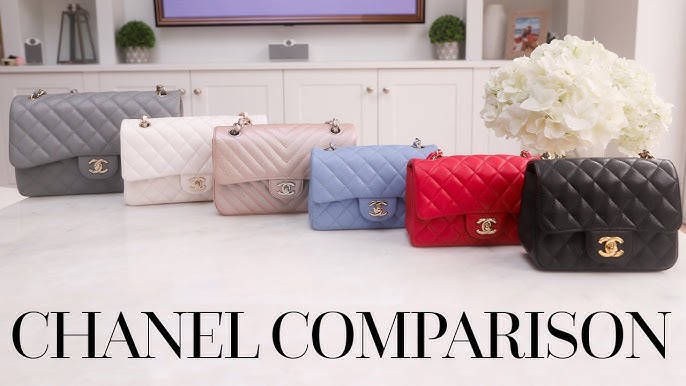 Chanel Classic Sizes  Chanel handbags, Chanel bag classic, Chanel bag