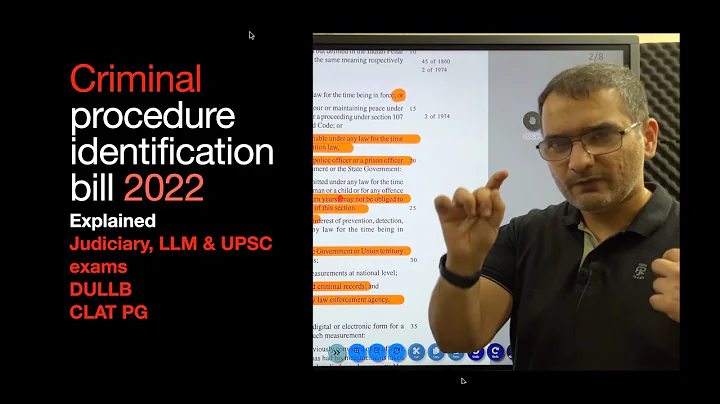 Criminal procedure identification bill 2022 Explained for UPSC CLAT LLM Judiciary exams