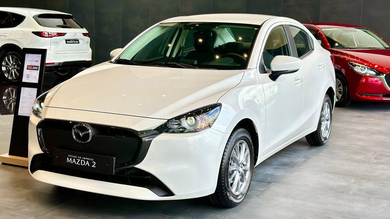 2024 Mazda 2 Sedan Skyactiv G 1.5L White Color - Exterior and