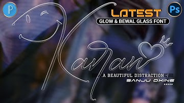 Glass Font | Bewal Glass Font Dp Editing | trending Glass Font Editing | Signature Font Editing 