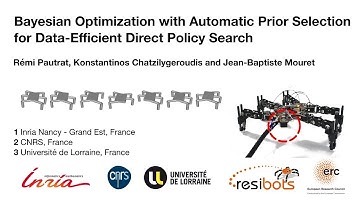 Bayesian Optimization with Automatic Prior Selection for Data-Efficient Direct Policy Search