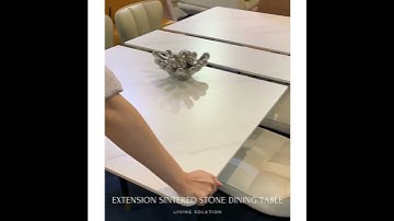Roco Series Sintered Stone Extendable Dining Table