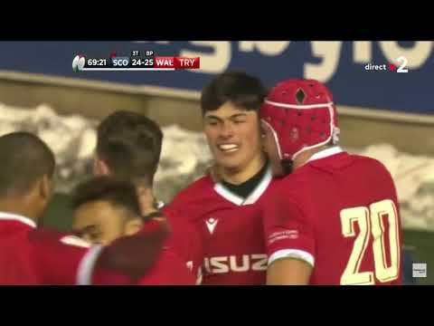 Six Nations : Scotland vs Wales - Try of Louis Rees Zammit 2