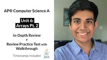 APCS Unit 6 (Part 2): Arrays In-Depth Review and Practice Test | AP Computer Science A