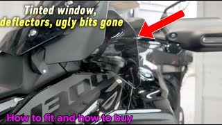 BMW 1300 GS ugly bits gone finally replaced the deflectors with tinted version how to fit?