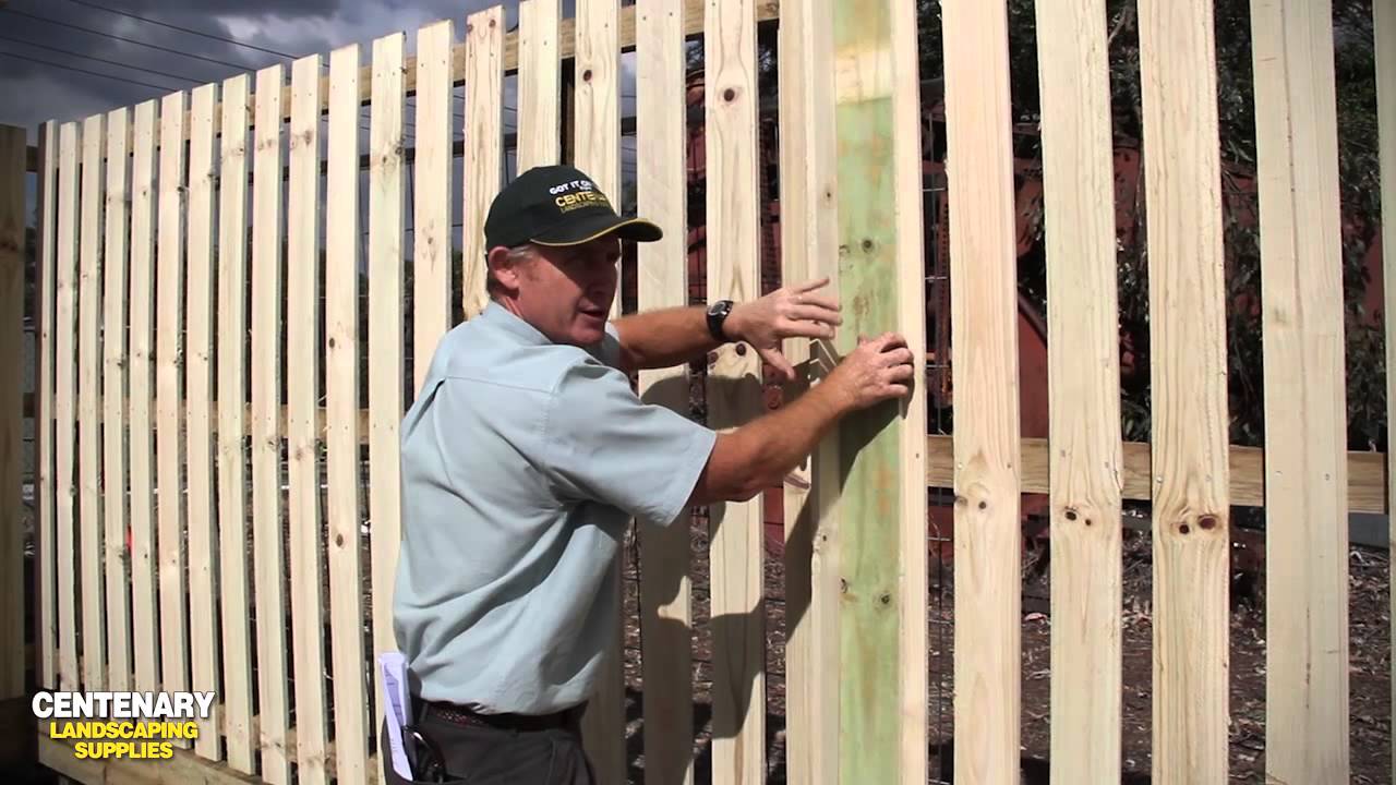 Fence Building - How to Build a Timber Fence - YouTube