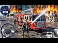 Fire Truck City Rescue Simulator! 911 US Emergency Fire Truck Driving 3D - Truck Android Gameplay