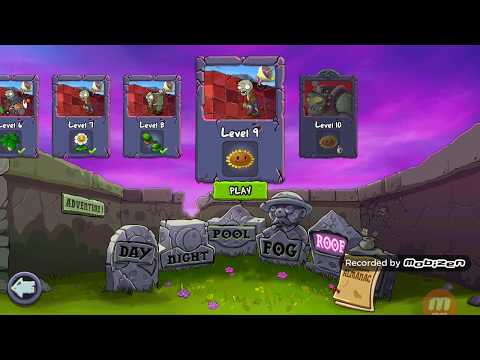 Прохождение игры Plants vs Zombies Adventure 2 (Android) #49 - 9.Level -  Roof.