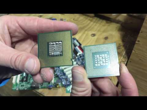 Different Kinds of Scrap CPU Chips