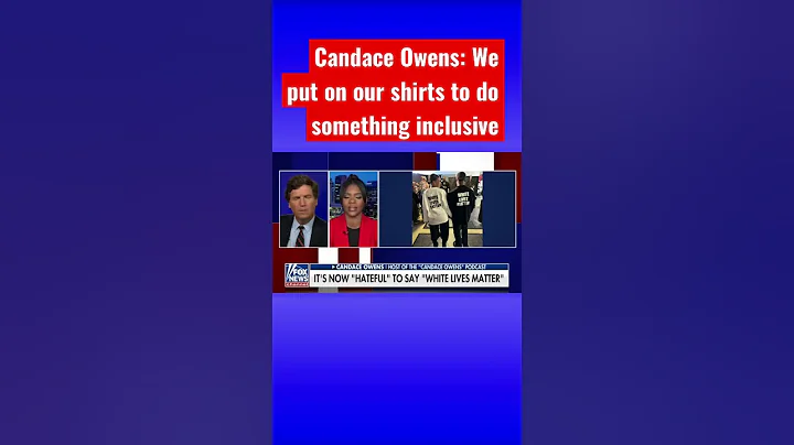 Candace Owens responds to White Lives Matter T-shi...