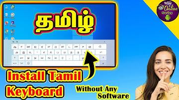 how to install tamil keyboard in windows 10 |fix  Tamil typing Problem | Onlineseries info | tamil