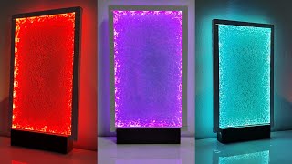 Making a pixel night light from glass pieces //amazing recycling idea