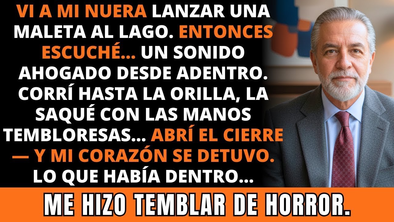 Vi a Mi Nuera Lanzar una Maleta al Lago y Huir. Lo Que Encontré Dentro Me Heló la Sangre. IMPACTANTE