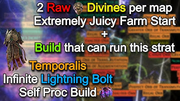 [POE2, 0.4] 2 Raw Divines Per Map Farm Strat + Build That can run this Strategy (Temporalis, Choir)