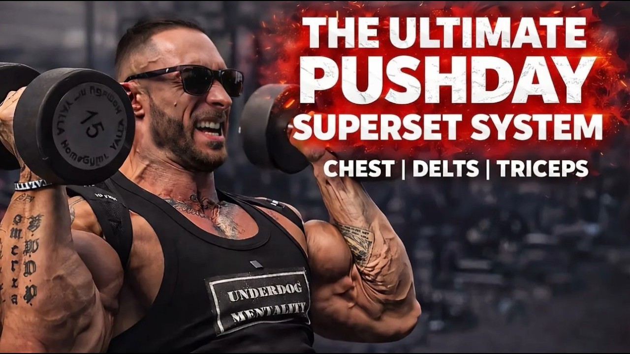 FULL PUSH DAY WORKOUT | 2 Supersets for Crazy Upper Body Gains! - YouTube
