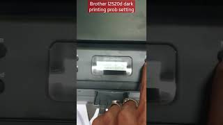 Brother dark printing problem settings