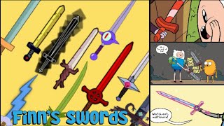 All Finn's Swords (comics include) Adventure Time