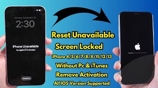 How To Fix Unavailable iPhone 4/5/6/7/8/X/11/12/13/14 Without Pc/AppleiD!Restore Unavailable iPhone