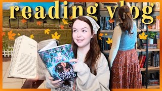 fall reading vlog where every book is 5-stars 🍂🌟 cozy mystery & sapphic hunger games??