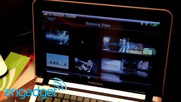 Nvidia Tegra demo software running on Mobinnova elan