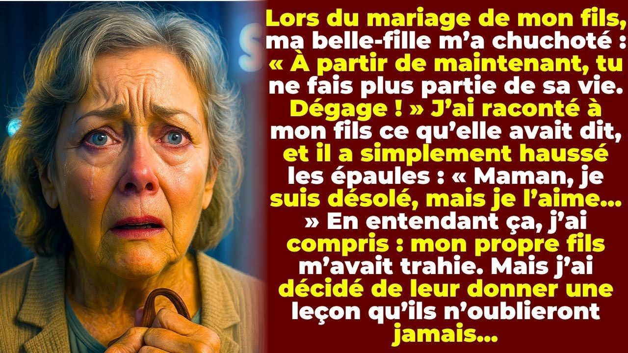 Ma belle-fille m’a soufflé : « À partir de maintenant, tu ne fais plus partie de sa vie. Dégage ! »