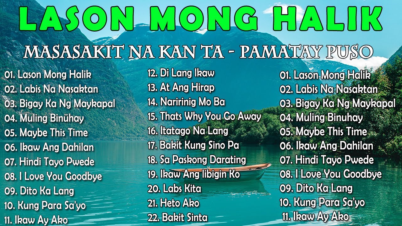 LASON MONG HALIK   Best Nonstop Pamatay Puso   Tagalog Love Song Collection Playlist