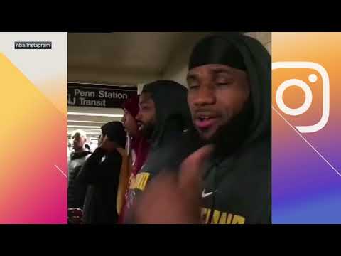 LeBron James and Cleveland Cavaliers try to navigate subway in NYC | ESPN