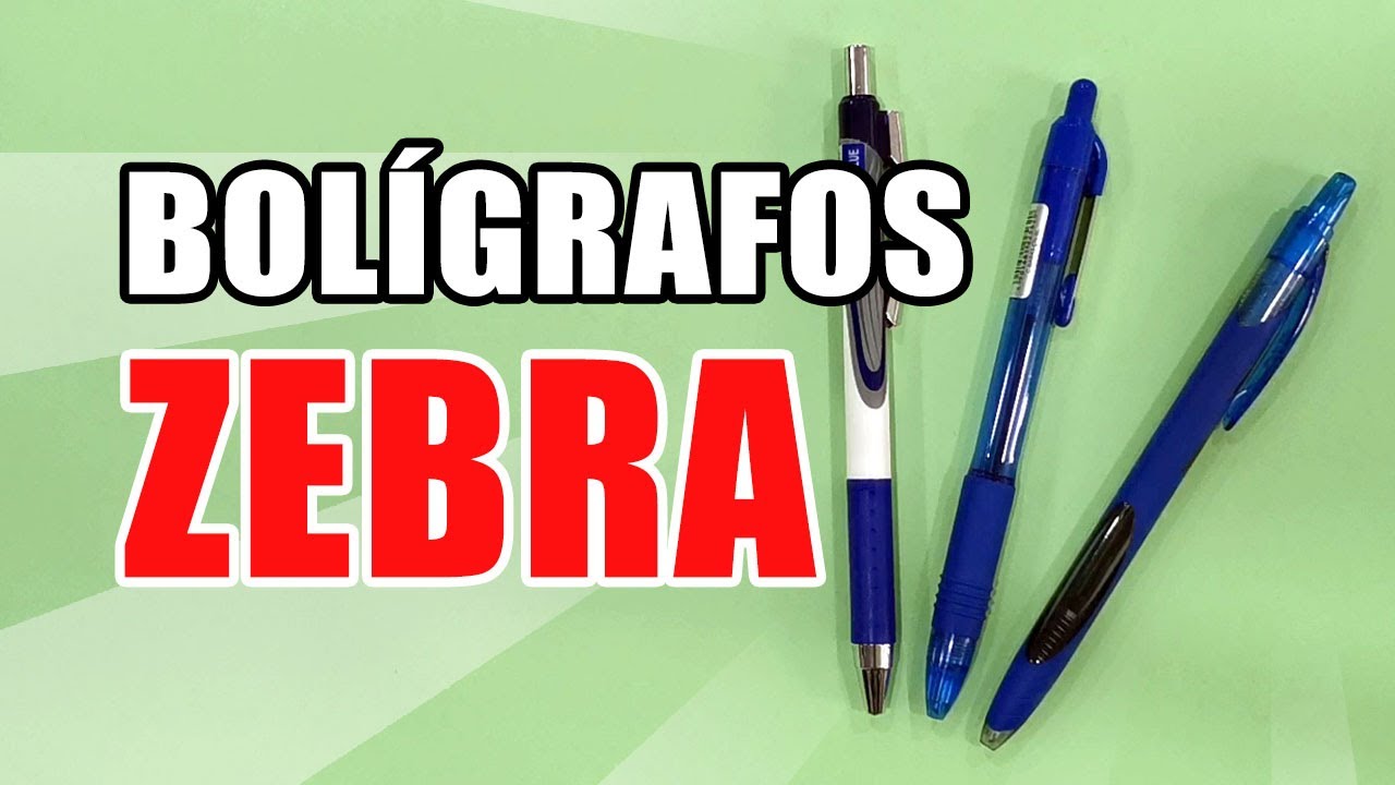 PROBANDO LOS BOLÍGRAFOS ZEBRA