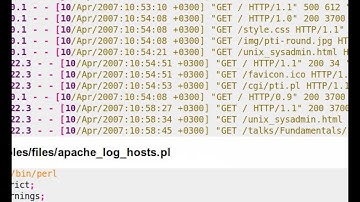 Beginner Perl Maven tutorial 3.13 - Analyze Apache log file