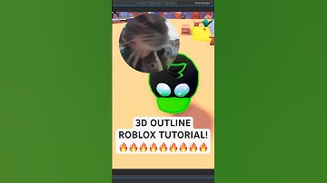 Roblox Tutorial: 3D Outline on Models! 😱 #roblox #blender #tutorial #guide #blendertutorial