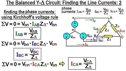 Electrical Engineering: Ch 13: 3 Phase Circuit (18 of 42) Find Line Current in Y-Delta Circuit 2
