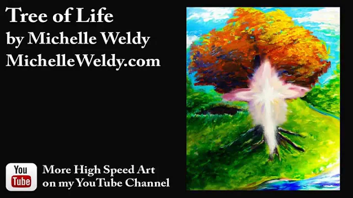 High Speed Art: "Tree of Life" Spiritual Painting ...
