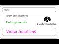 Enlargements Answers - Corbettmaths