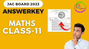 Answer key class 11 maths 2023 || JAC Board || By- Er. B K Yadav