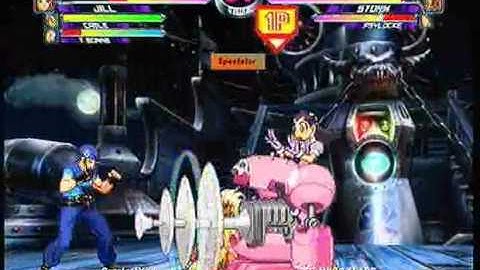 MvC2 Online (360): Craziest Hero (Jill/Gief/Tron) vs Flapp (MSP) 2 .:6.15.11:.