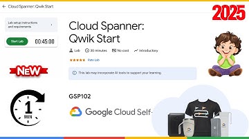 Cloud Spanner: Qwik Start | GSP102