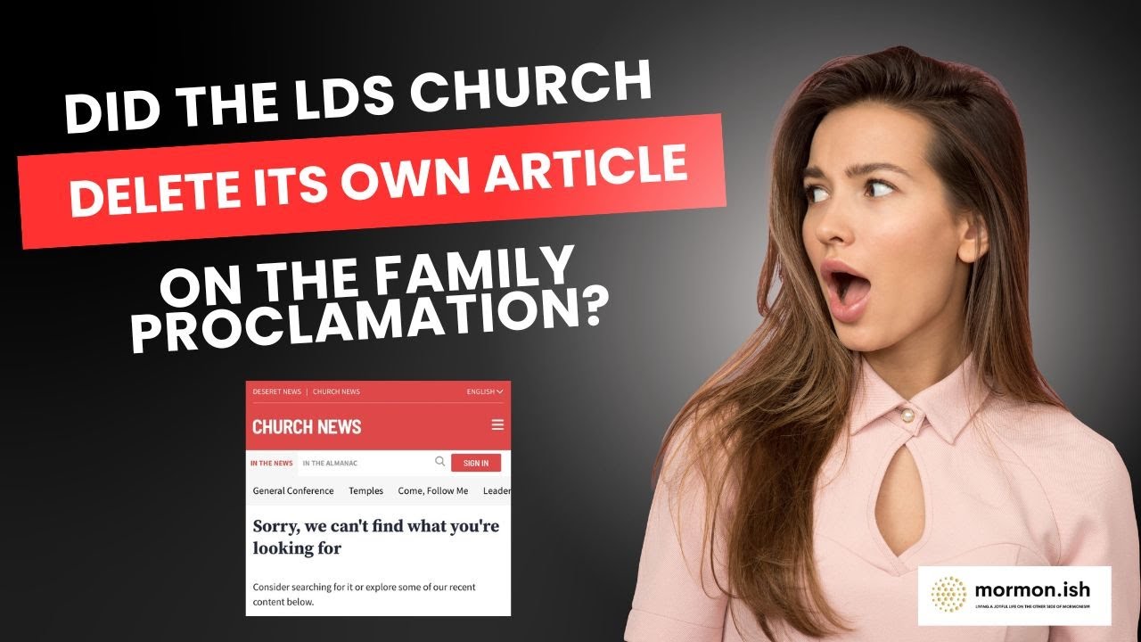 Отозвала ли Церковь СПД свою статью из Воззвания к семье?